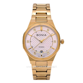 BONIA BNR191-2215 Gold Dial White Stainless Steel